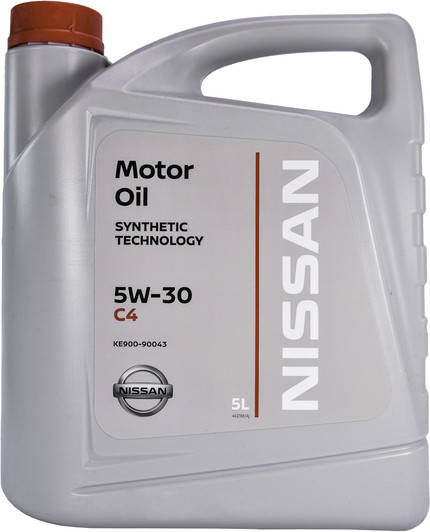 

Моторное масло Nissan Motor Oil C4 ( DPF ) 5W-30 5л (KE90090043) ORG KE90090043