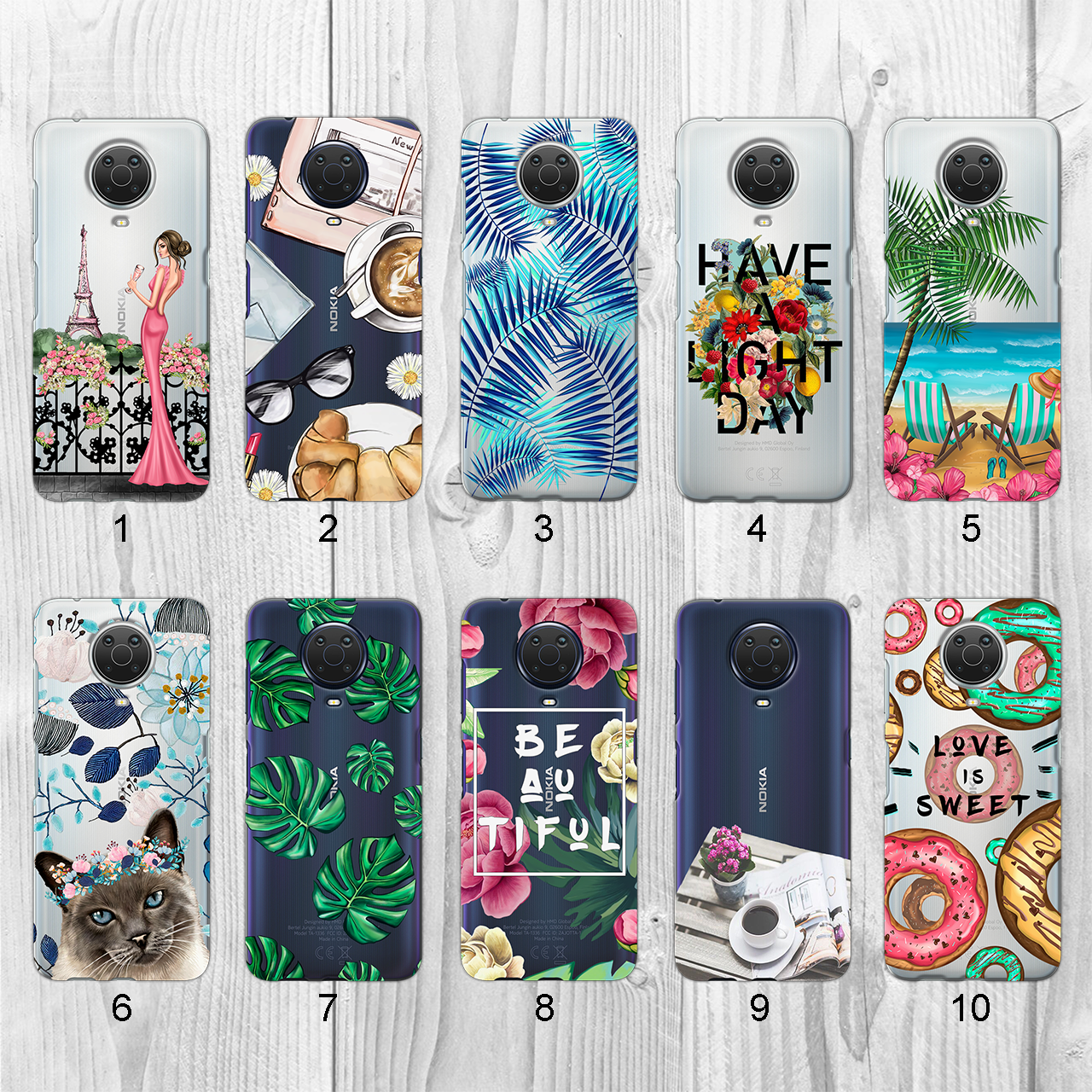

Силиконовый чехол с рисунком для Nokia G20 (new collection)