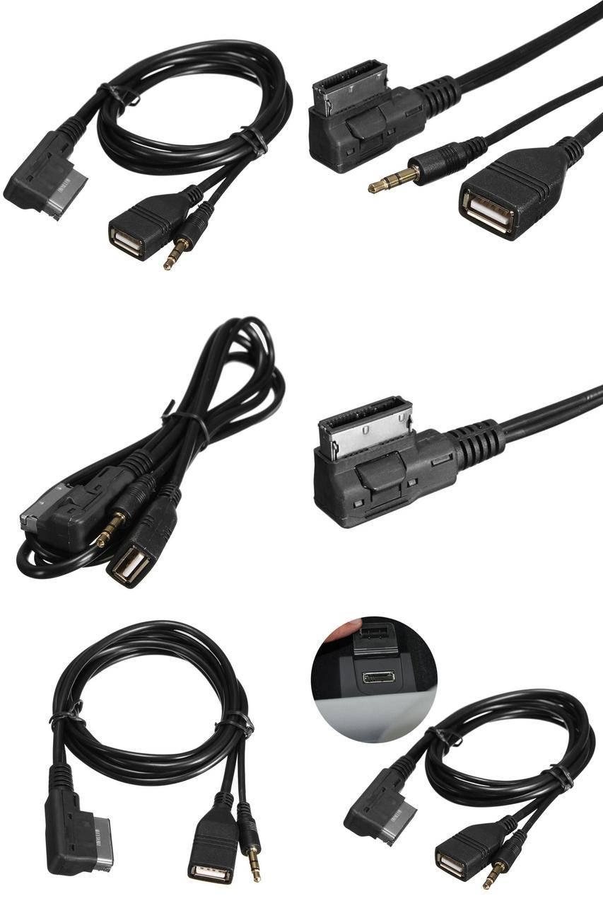 

USB+зарядка AUX кабель для Ауди A6L A8L Q7 A3 A4L A5 A1 для Audi