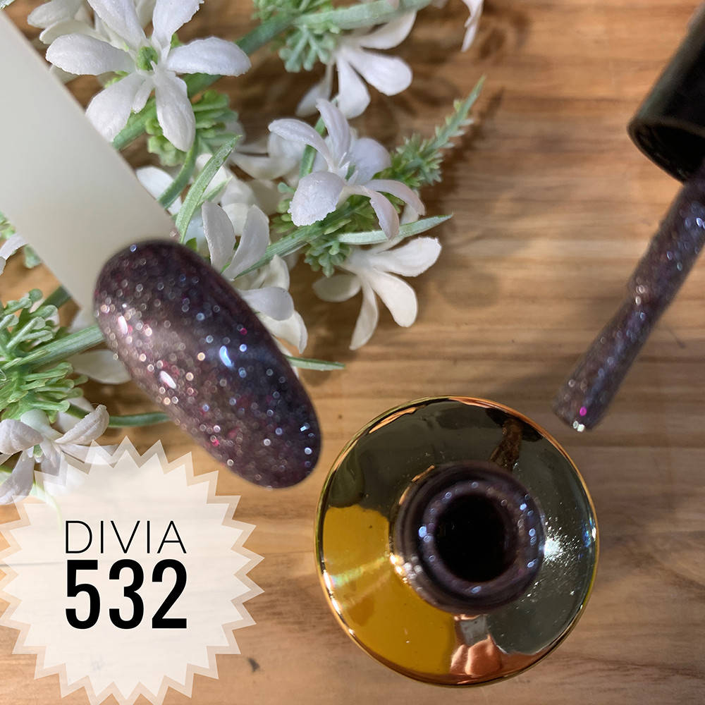 

Divia Гель-лак для нігтів Cat's Eye Di500 №532 (Голубина Шийка)
