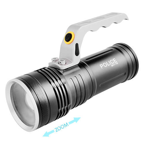 

Фонарь переносной Poliсe S911-T6, 2x18650, ЗУ 220V12V, zoom, BOX, Черный