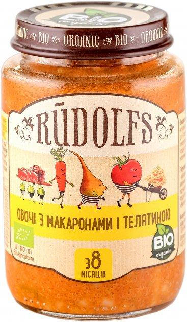 

Rudolfs Органическое Пюре мясо-овощное Овощи с макаронами и Телятиной 8м+ (190г)