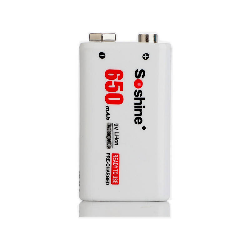 

Аккумулятор Li-Ion крона Soshine 9V 650 mAh