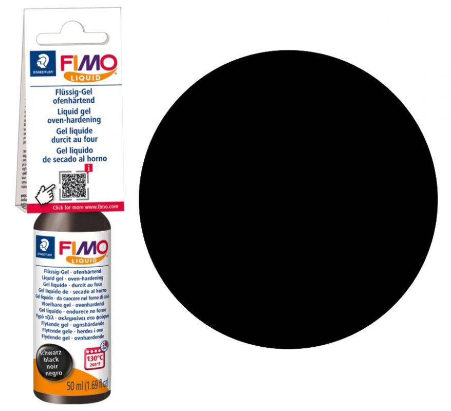 

Жидкая полимерная глина гель черная 50 мл Fimo liquid Staedtler, 80509, Черный