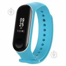 

Ремешок для фитнес браслета Xiaomi Mi Band 3 / 4 - Голубой
