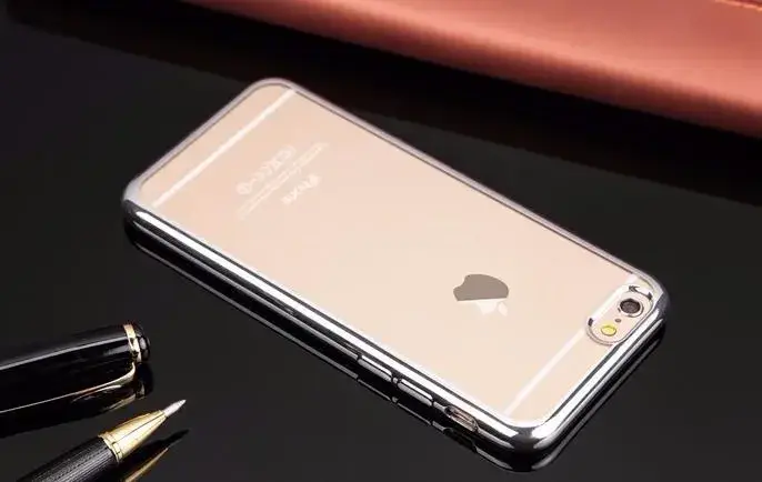

Чохол силіконовий Electroplating для iPhone 5 / 5S Silver, Серый