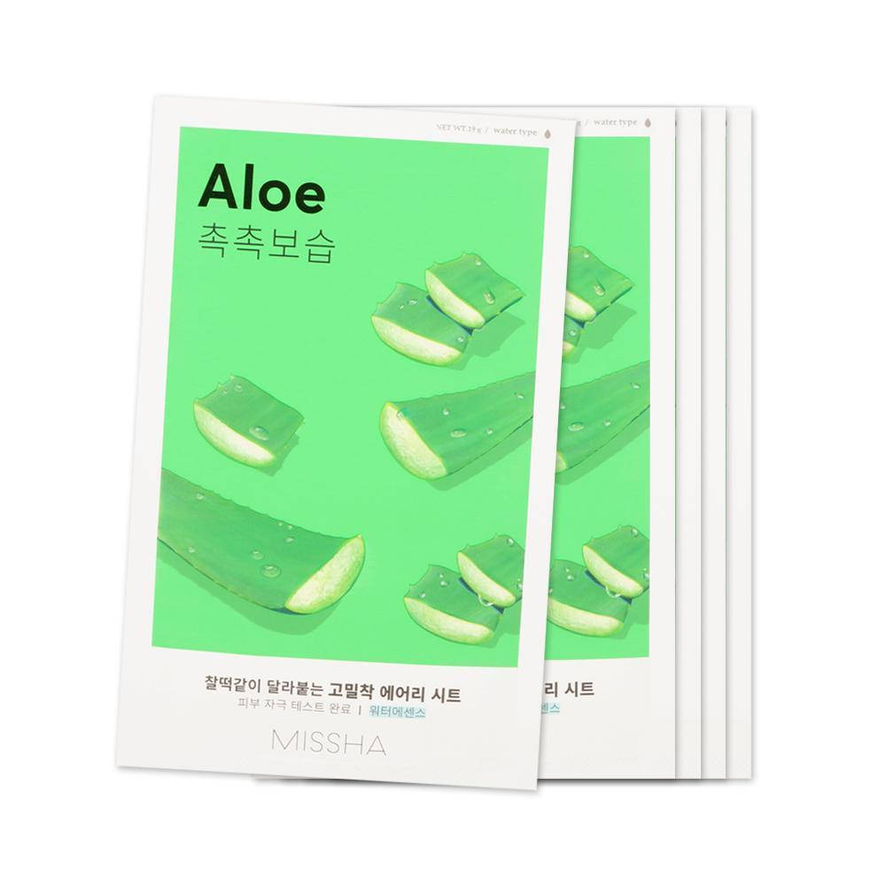 

Тканевая маска с экстрактом алоэ Missha Airy Fit Sheet Mask Aloe 19g