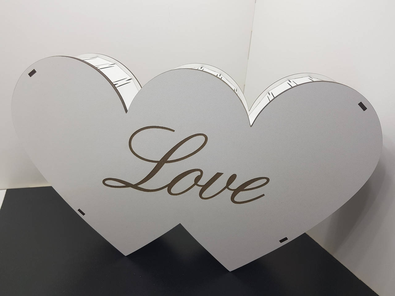 

Подарункова коробка "LOVE" , КРАСИВА КОРОБКА З ДЕРЕВА ДО ДНЯ ЗАКОХАНИХ!, Белый
