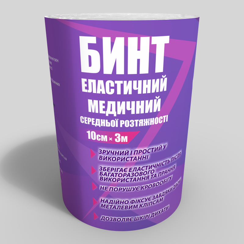 

Эластичный самофиксирующийся бинт Teta® 10 см * 3 м средней растяжимости