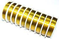 

Проволока для бисера 0,3 мм золото / 30 м