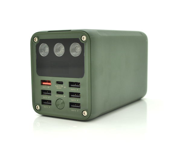 

Павербанк Powerbank Konfulon D28Q 60000mAh, 6*USB+2*Type C, фонарь (Банка)
