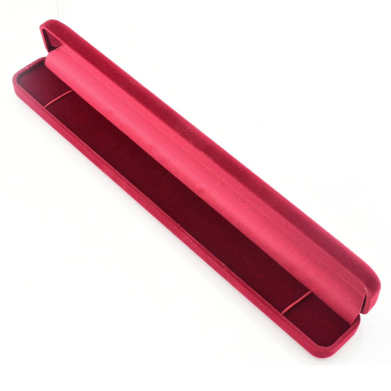 

Футляр 742126 для цепочек-браслетов бордовый бархат размер 24х3 см