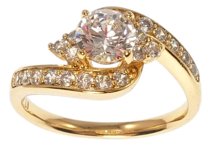 

Кольцо Xuping Позолота 18K "Тайна" р.17,18,18.5