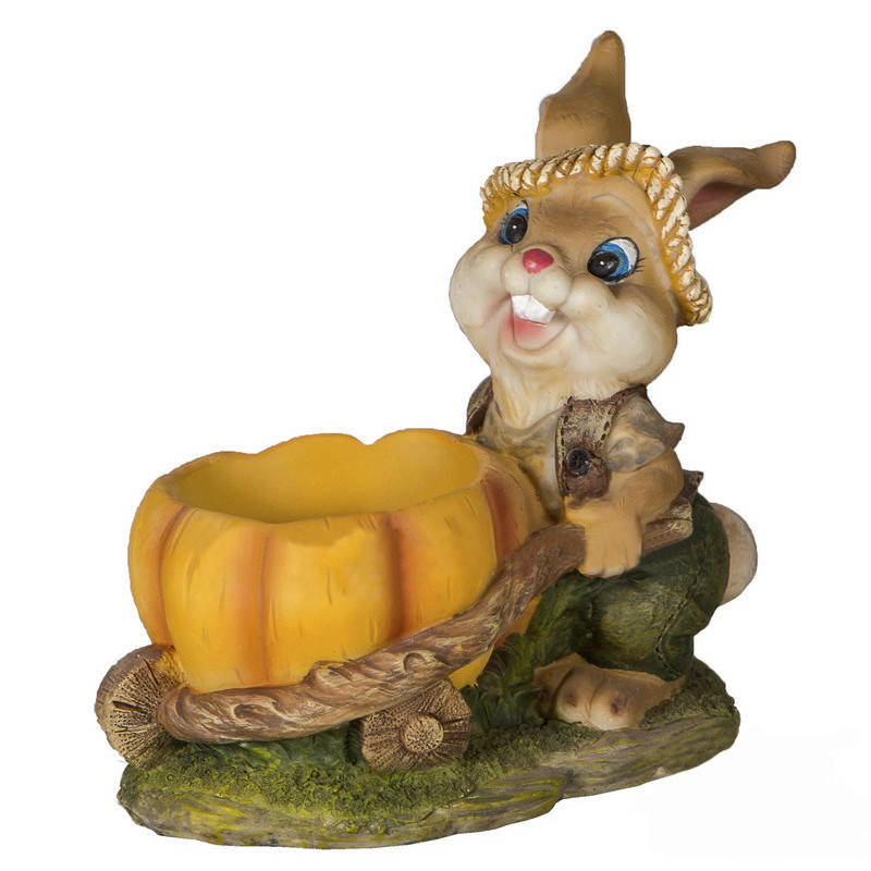 

Садовая фигура Кашпо заяц, 20 см