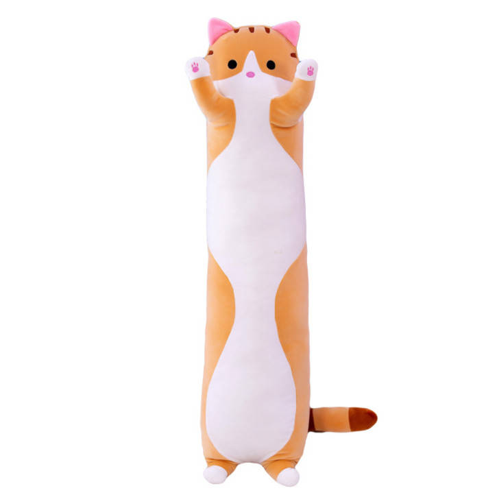 

Мягкая игрушка подушка кот антистресс 110, Рыжий