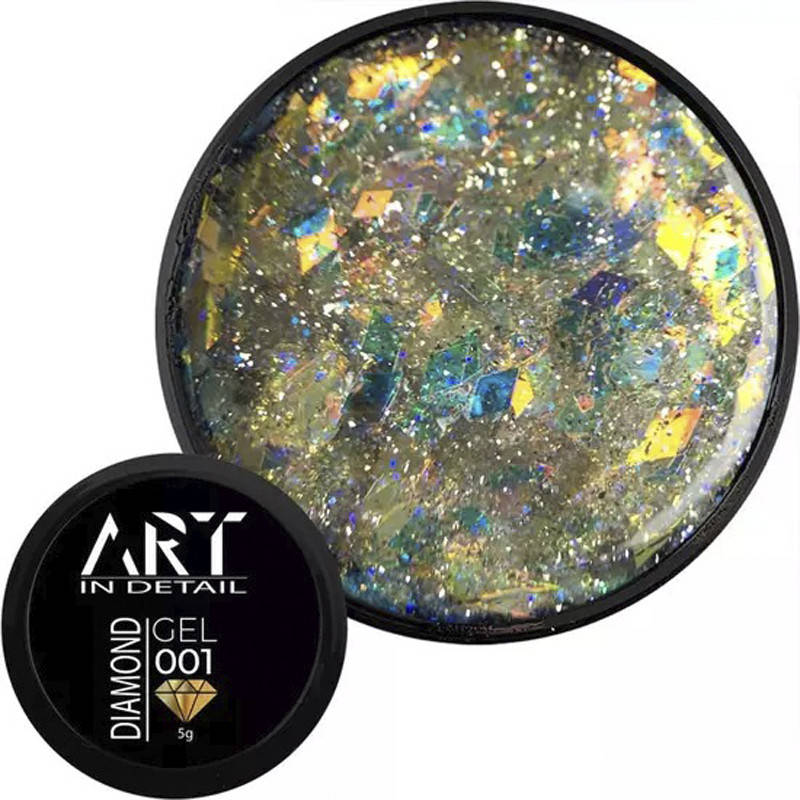 

ART Diamond Gel №001 - гель с блестками, 5 мл