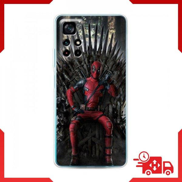 

Чехол Дэдпул на троне для Xiaomi Poco M4 Pro 5G / Чехлы Deadpool Сяоми
