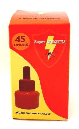 

Жидкость для фумигатора Super MOSQUITA 45 ночей