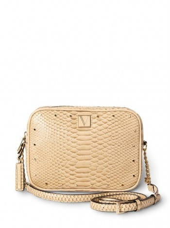 

Сумка Victoria's Secret The Victoria Top Zip Crossbody Gold, Бежевый