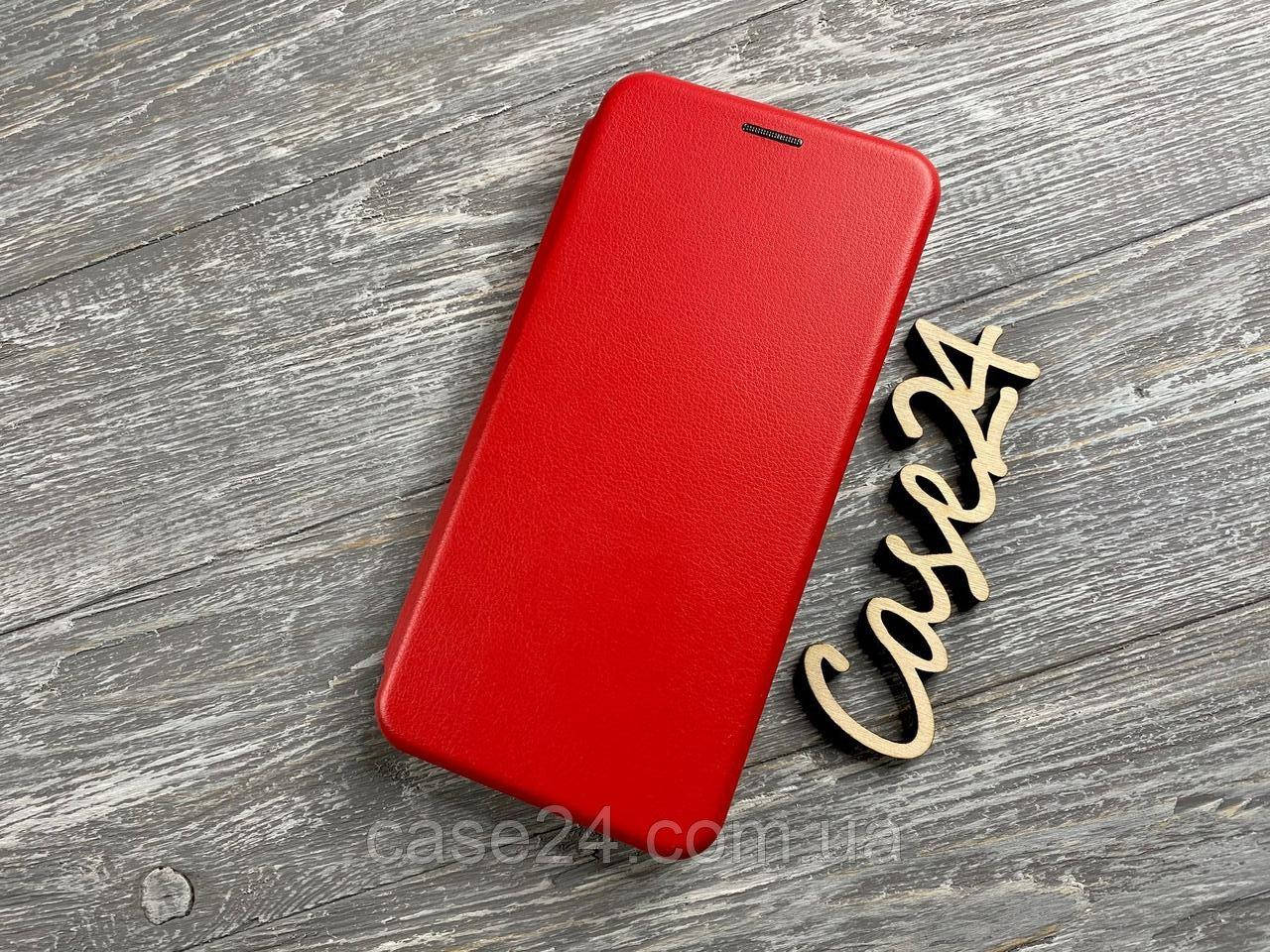 

Кожаный чехол книжка Elegant на Samsung Galaxy M12 (на самсунг м12) красный