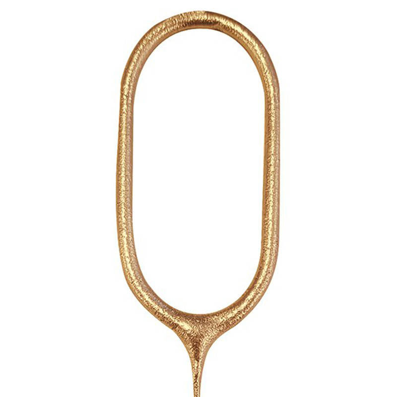 

Свеча бенгальская цифра 0 золото