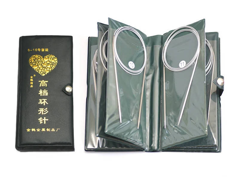 

Набор круговых спиц 11шт, 100см, Зелёный