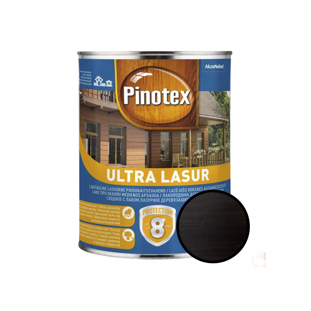 

Деревозащитное средство Pinotex Ultra Lasur палисандр 1л