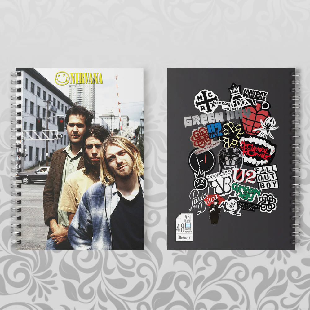 

Блокноты А6 Nirvana на пружине 005