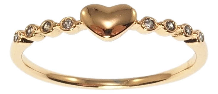 

Кольцо Xuping Позолота 18K "Миниатюрное сердечко" р.18.5