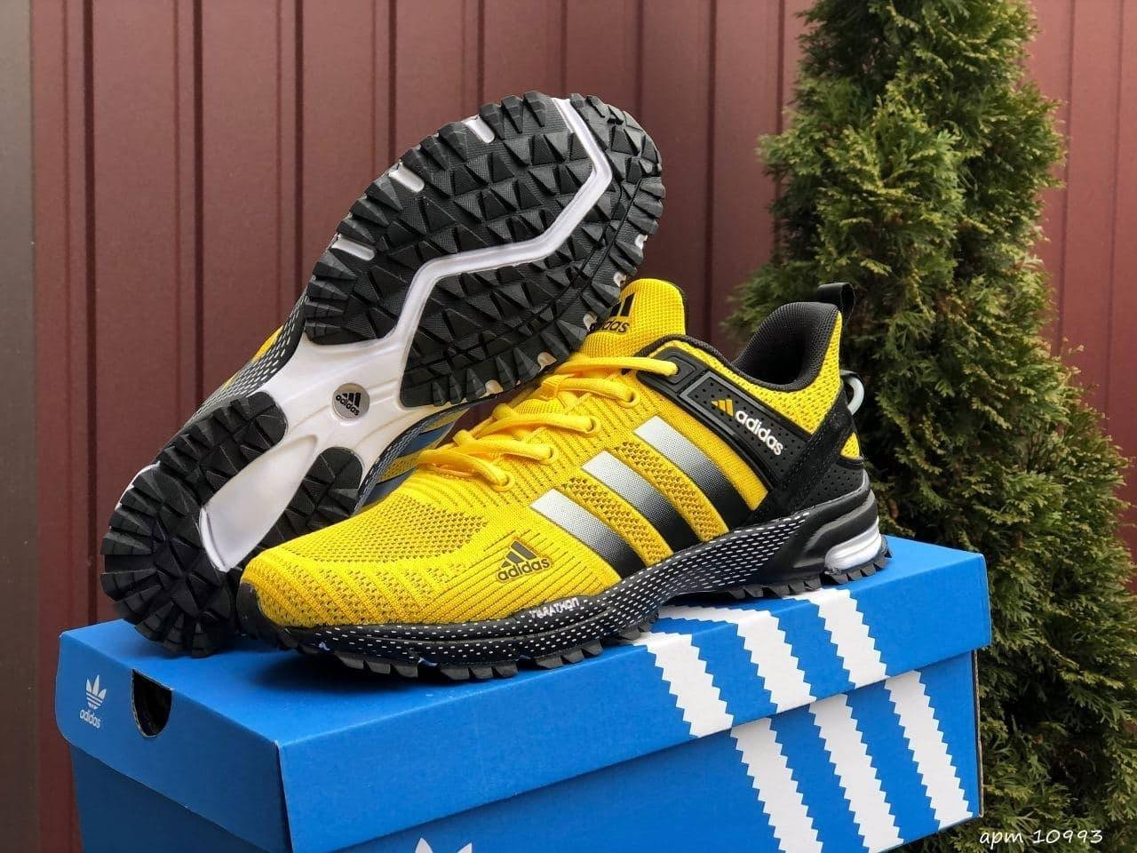 

Мужские кроссовки желтые Adidas Marathon,адидас 44, Желтый