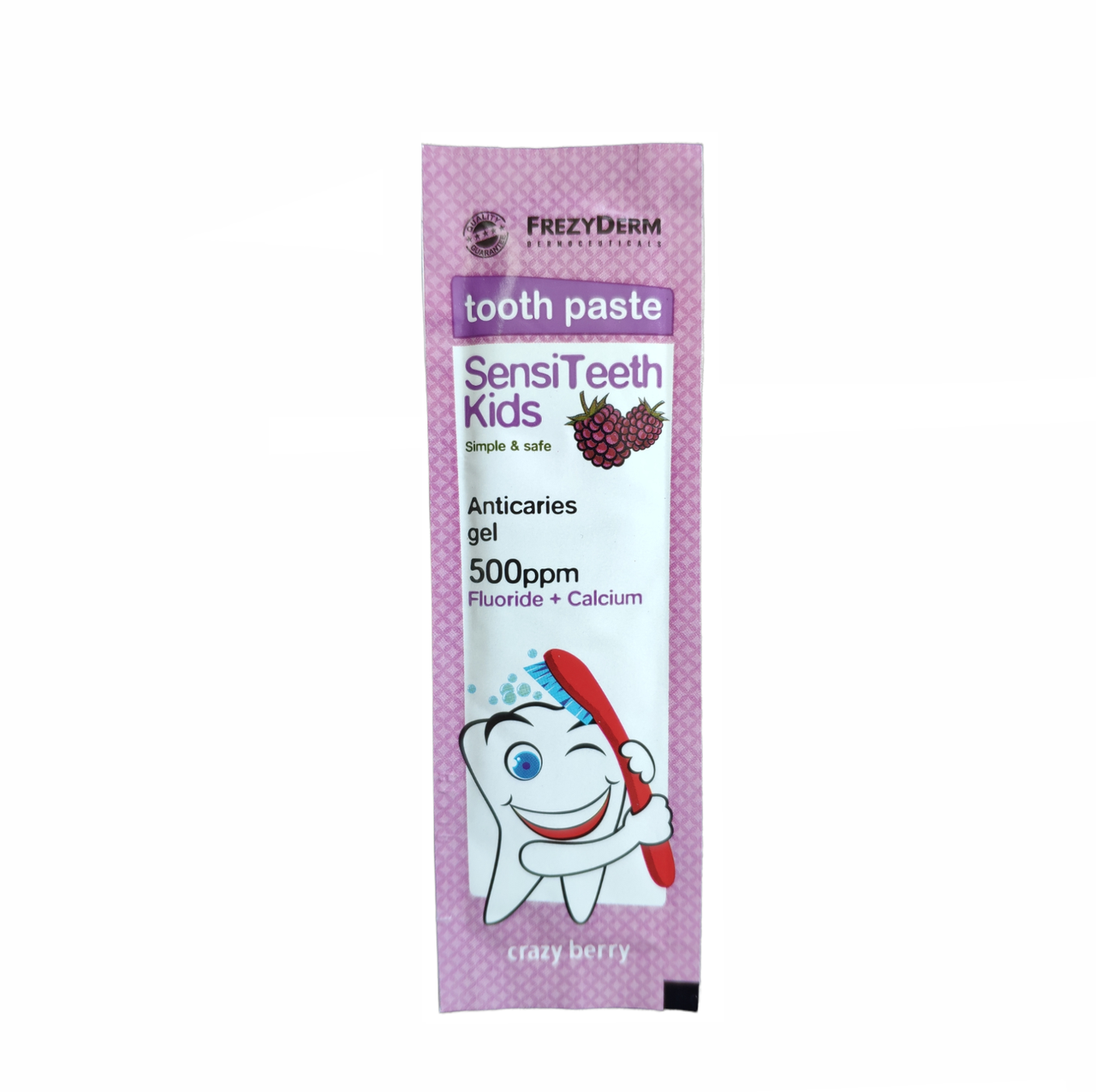 

Зубная паста FrezyDerm Kids с ксилитом и кальцием (3-6 лет) 500 ppm, 5 г