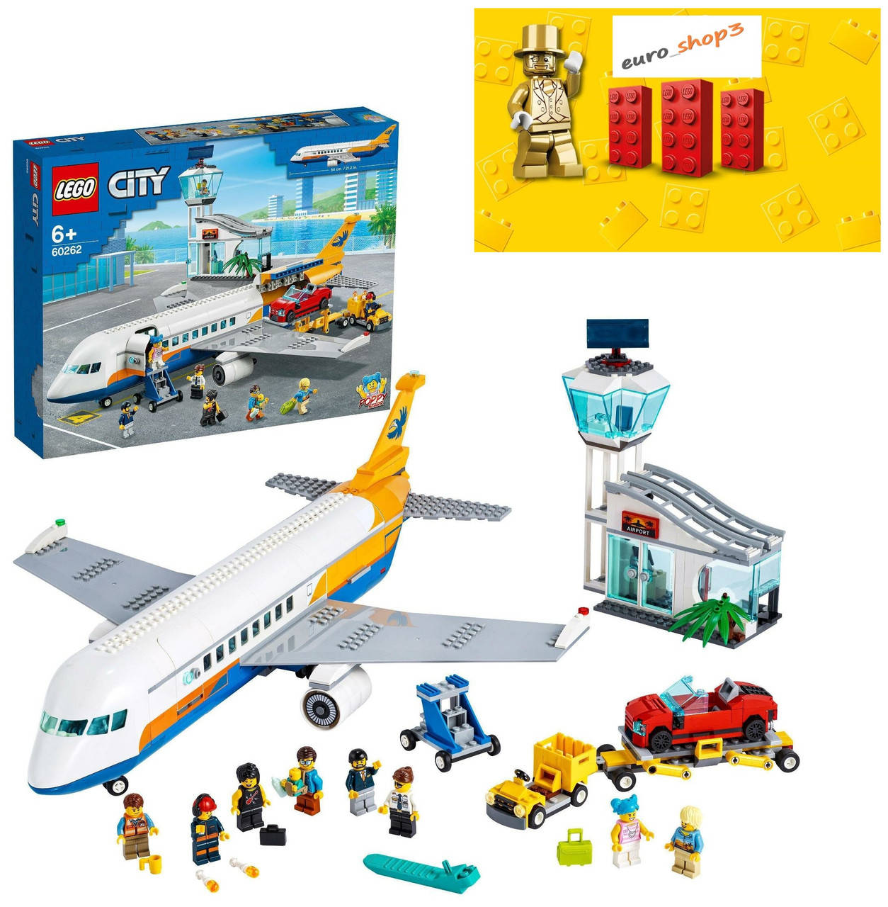 

LEGO City Пасажирський літак 60262, Красный