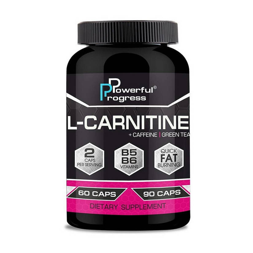 

Л-карнитин Powerful Progress L-Carnitine 60 caps л-карнитин для похудения, жиросжигатель
