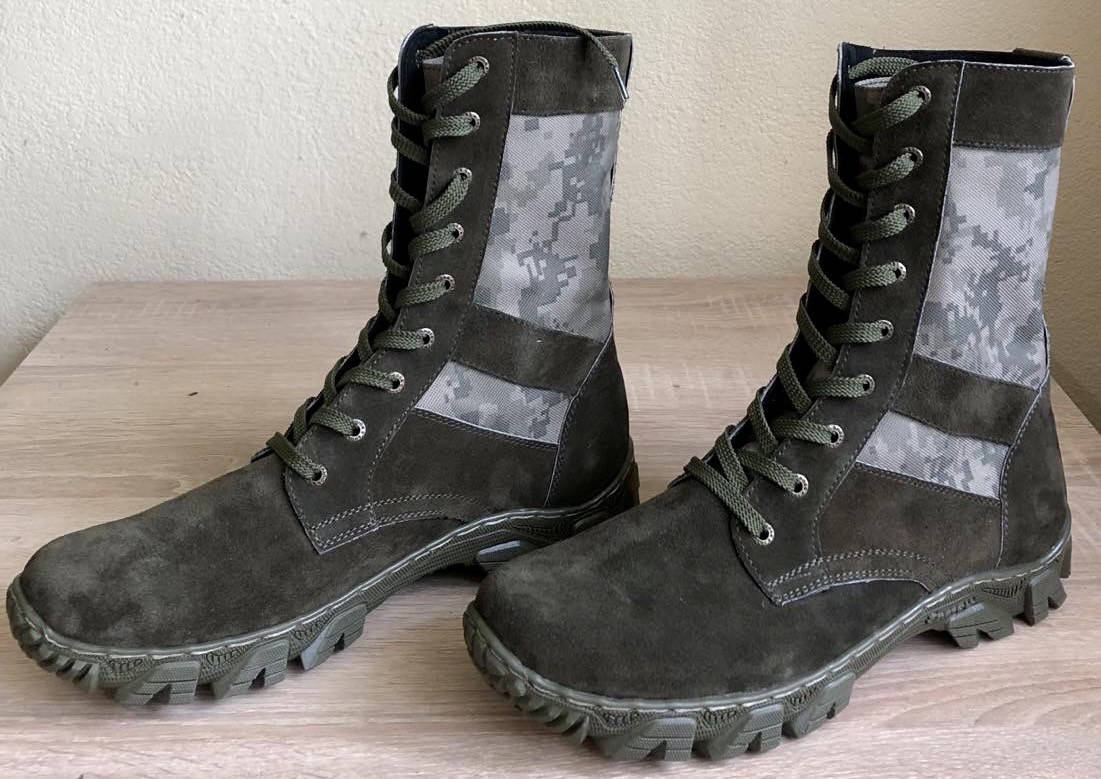 

Берцы летние легкие высокие (Нубук-Кордура) Мужские Зеленые 42, Зелёный