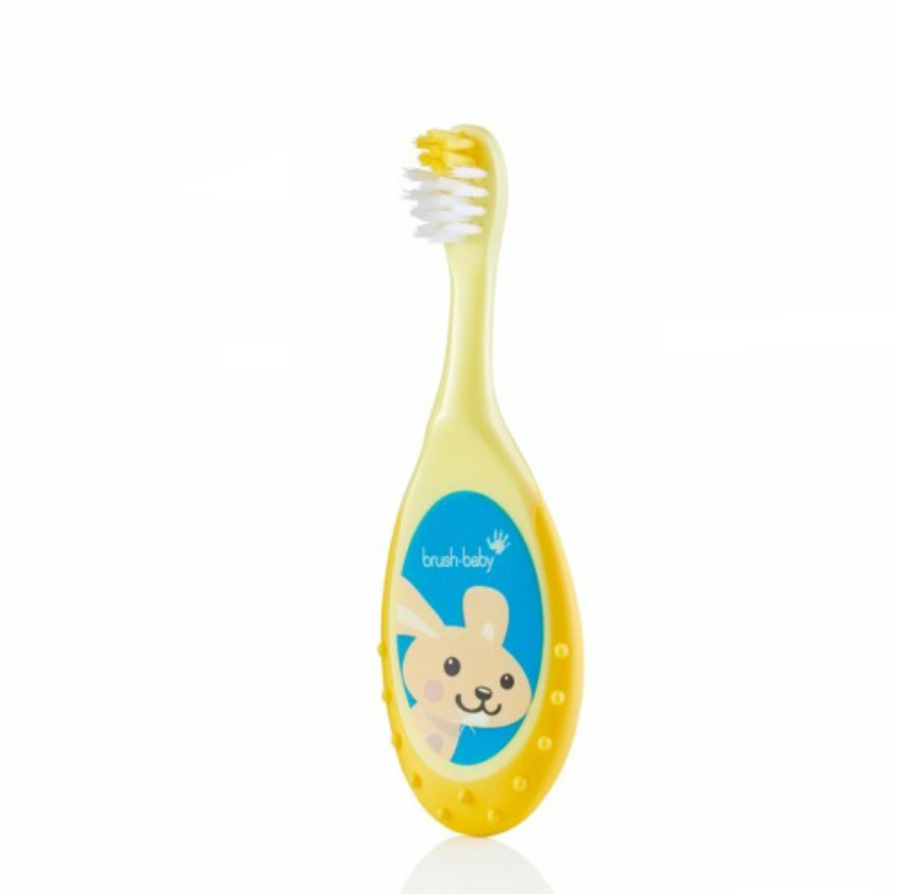 

Детская зубная щетка Brush-Baby Floss Brush от 0 до 3 лет (желтая)