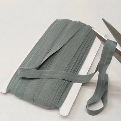 

307 Трикотажная окантовочная бейка (эластичная, стрейч) 1,5см х 1м серая (СИНДТЕКС-1283)