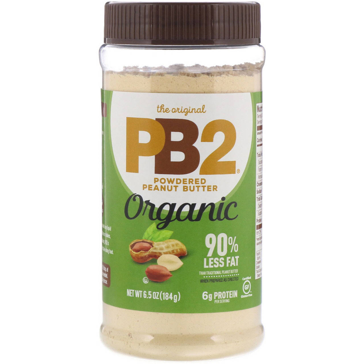 

PB2 Foods, The Original PB2, Organic Powdered Peanut Butter, 6.5 oz (184 g)