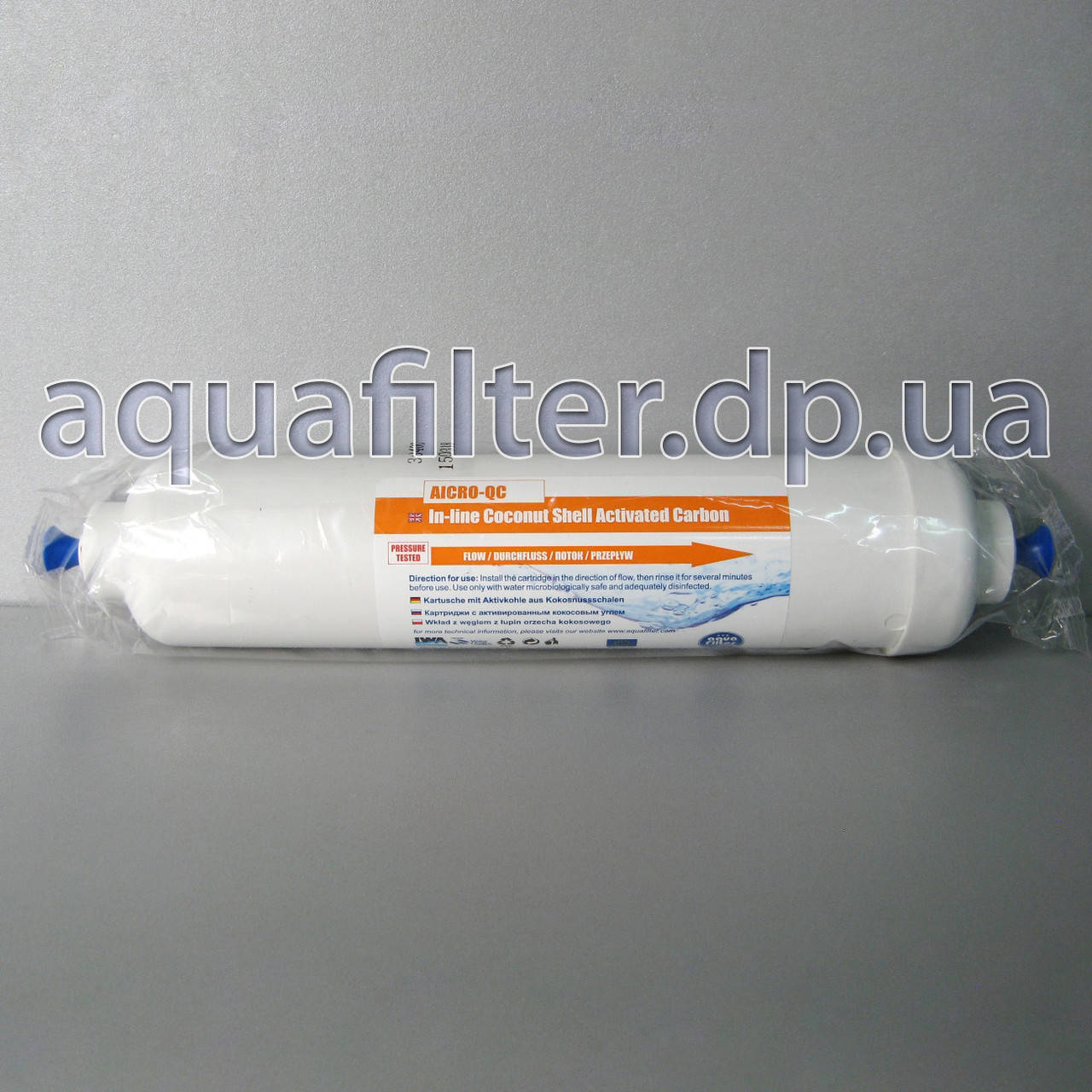 

Угольный постфильтр для воды Aquafilter AICRO-QC (быстросъемное соединение)