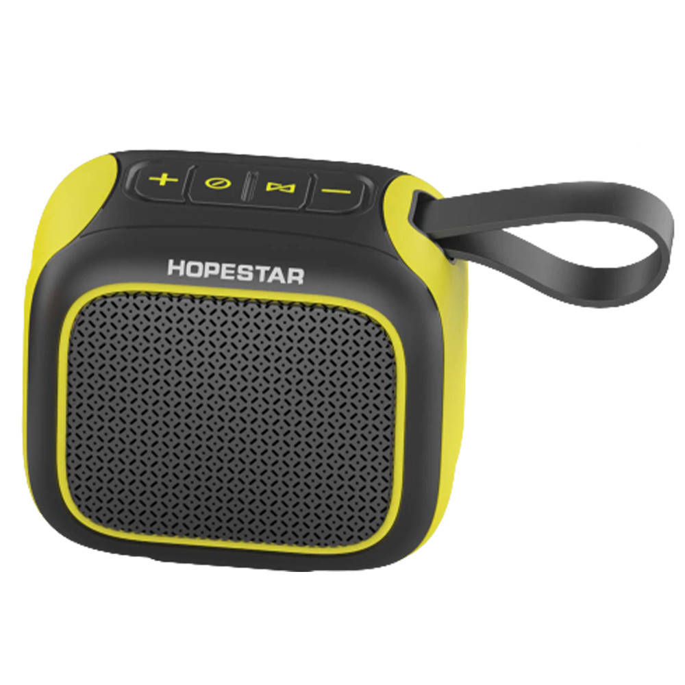 

Колонка портативная Bluetooth HOPESTAR A22 Черный с желтым / Беспроводная колонка