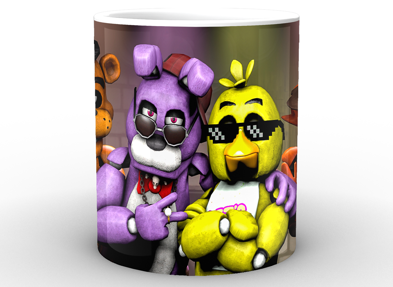 

Кружка Five Nights At Freddys Пять ночей с Фредди постер FN.02.053, Белый
