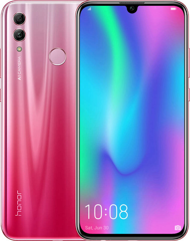 

Мощный смартфон Honor 10 Lite 4/64Gb red сенсорный мобильный телефон, Красный