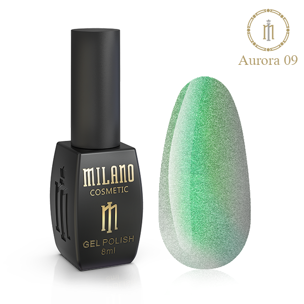 

Гель лак для ногтей Милано Кошачий глаз Аврора (Milano Cat eye Aurora) 8 мл № 09