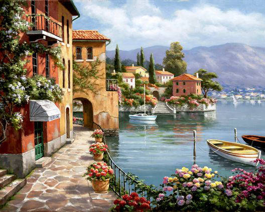 

Алмазная мозаика ТМ Алмазная мозаика Набережная в цветах (DM-071) 40 х 50 см (Без подрамника)