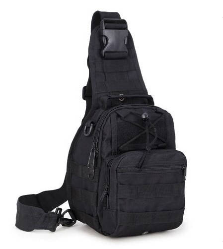 

Сумка Плечевая Тактическая Черная 7л., Черный