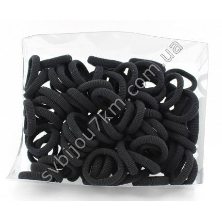 

Резинка для волос микрофибра черная оптом "Microfiber Hair Band", Черный