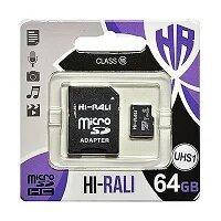 

Карта пам'яті MicroSDHC 64GB UHS-I Class 10 Hi-Rali + SD-adapter