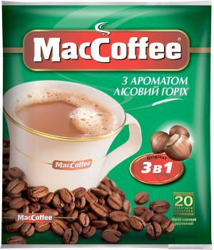

МАККОФЕ 20 пак ЛЕСНОЙ ОРЕХ *25 (шт) в ящике