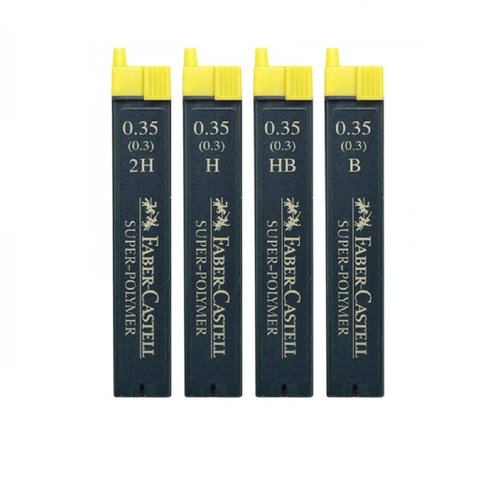 

Набір грифелів для механічного олівця "Super-polymer" 0.35 (0.3) H (120544), Faber-Castell
