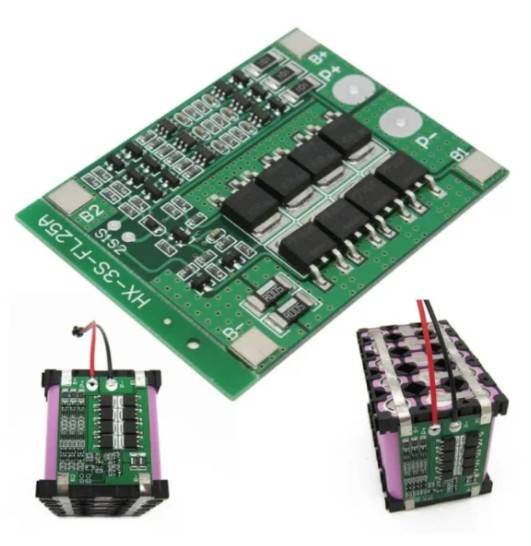 

Плата защиты BMS 3S 25A с балансировкой 12.6V (Контроллер заряда/разряда) Li-Ion 18650