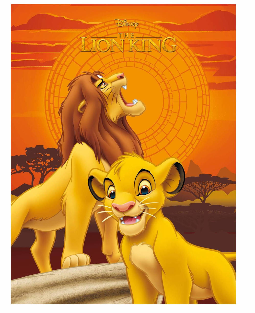 

Детский флисовый плед Disney Lion King Король Лев Симба 100х140 см, Оранжевый
